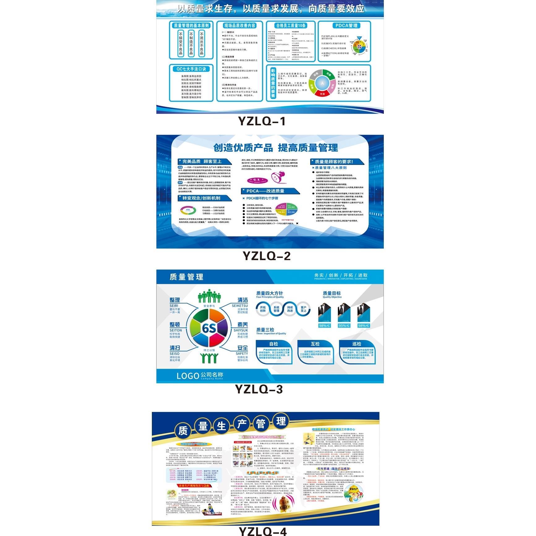 公司车间安全生产质量管理宣传看板海报企业工厂品质宣传栏挂画贴